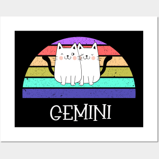 Cat Horoscope Gemini Posters and Art